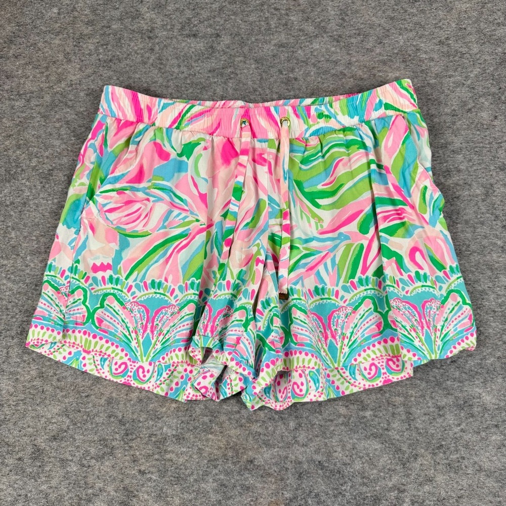 Lilly Pulitzer Katia Shorts 5"‎ Croc My World Womens XS